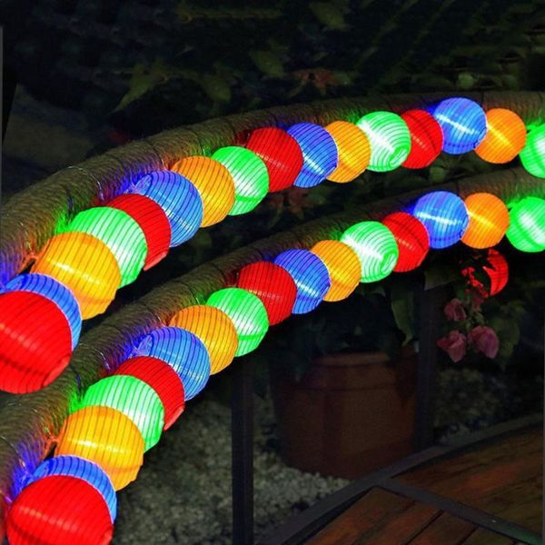 

strings 10/20/30led garden decoration tree lamp solar string lights outdoor lantern ball fairy garland light for wedding
