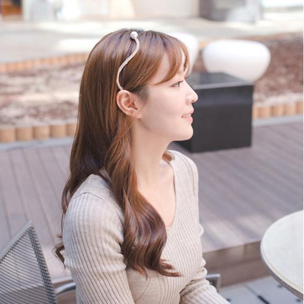 

fashion korean style rhinestone hairband women girls spring hair clip simple crystal hoop headwear accessories1