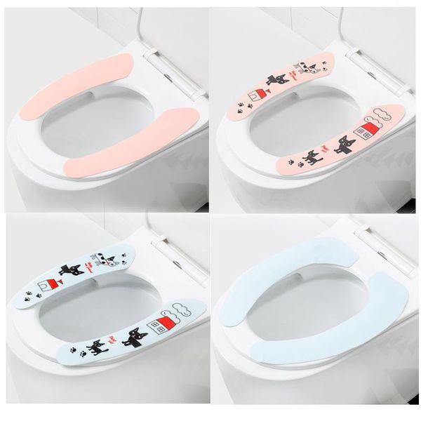 

toilet seat covers washable cartoon cover flannel warm and thick electrostatic commode seats accessories