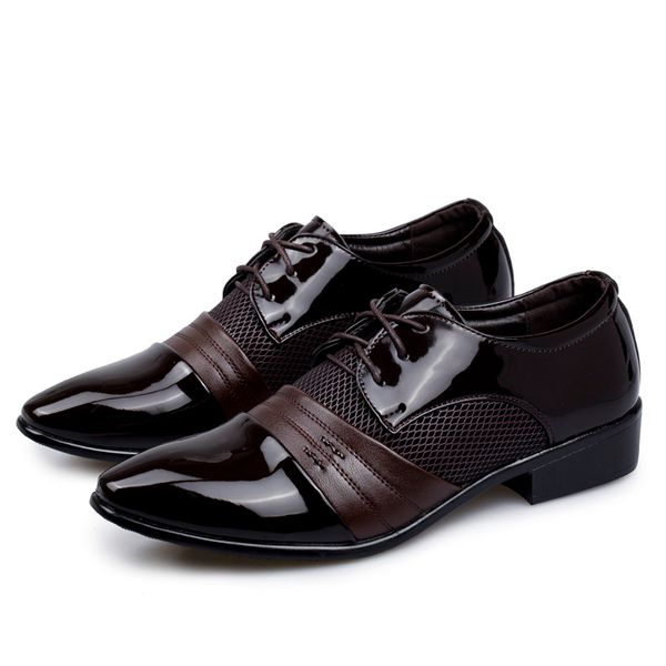 

dress shoes sapatos para hombre men's fashion lightweight luxury casual loafers basic work driving formal black /brown size 38-48