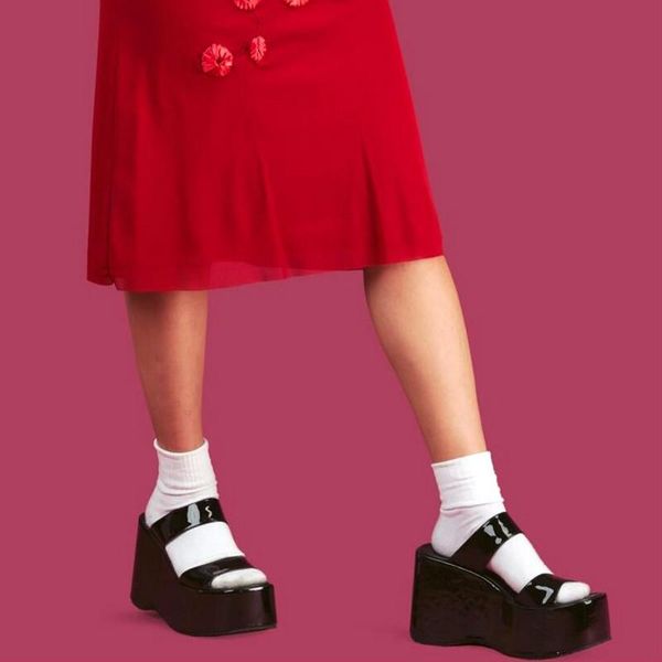

slippers fashion shoes women high platform black gothic cosplay comfortable wedges heels sandal summer outdoor slides