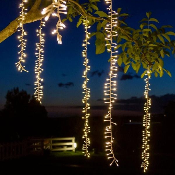 

strings 4mx2.5m connectable led string lights christmas garland fairy outdoor wedding garden party curtain decoration
