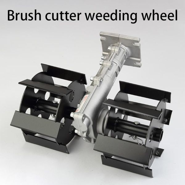 

lawn mower loose soil brush weeding wheel slotted deep tiller accessories