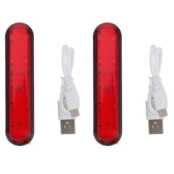 

bike lights 2pcs ultra bright usb rechargeable professional rear tail