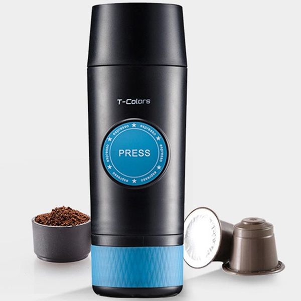 

manual coffee grinders 2021 mini portable compact espresso maker hand operated black color home office travel machine