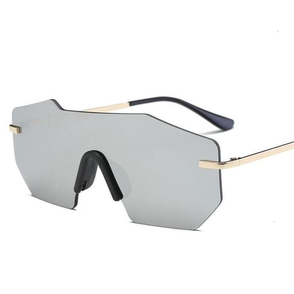 

sunglasses zxtree fashion personality one piece lens random metals cool men sunglass women mirror uv400 z66, White;black