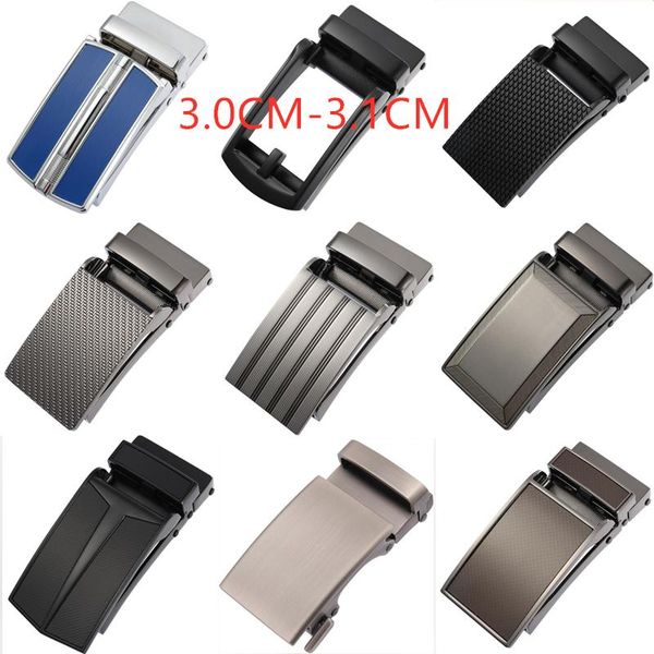 

belts genuine men's belt head, buckle, leisure head business accessories automatic buckle width 3.0cm-3.1cm luxury fashion, Black;brown