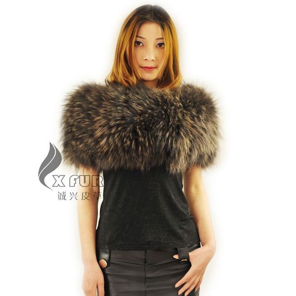 

scarves cx-b-49a latest real raccoon fur elastic shawl snood products for ladies, Blue;gray