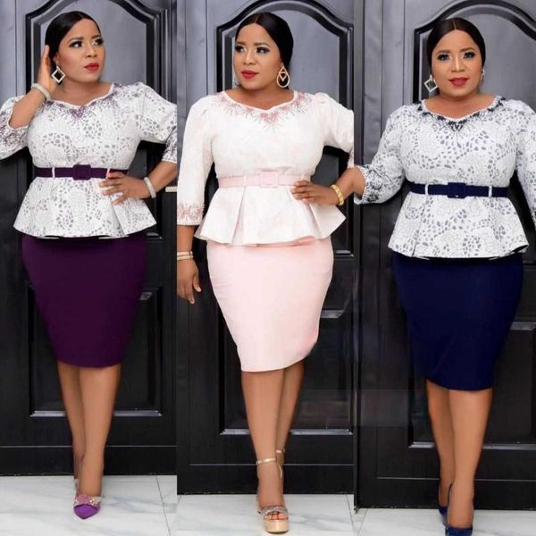 

ethnic clothing african clothes for women 2021 summer plus size two pieces sets and skirts 2xl-5xl, Red