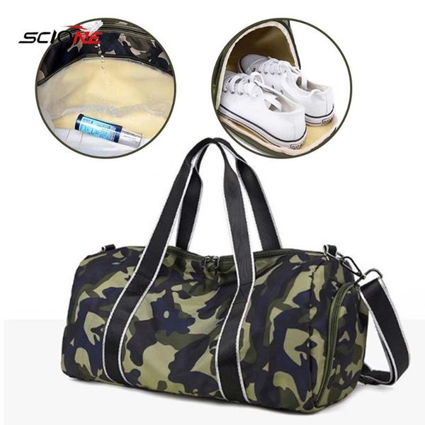 

fishing accessories fitness yoga camo bags outdoor gym sport waterproof shoulder handbag with shoes storage swimming travel package x130g