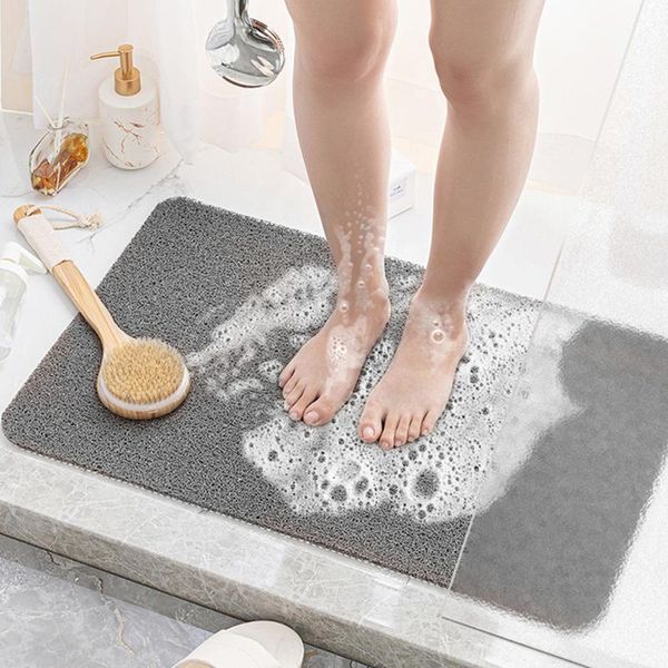 

bath mats flocking entrance door non-slip floor mat household bathroom toilet water absorption foot protective