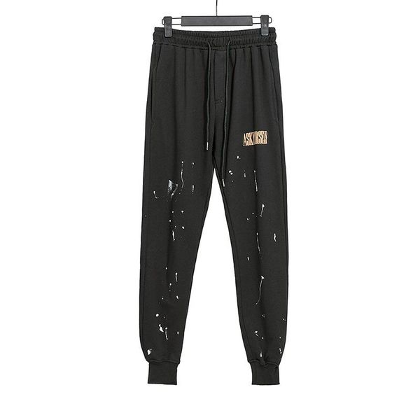 

men's pants brand askyurself famous splash ink design sweatpants men trousers for women clothing woman clothes, Black