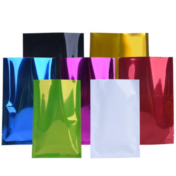 

storage bags 1000pcs 9x13cm flat aluminum foil tear notch bag heat sealing recyclable waterproof grains candy beans package