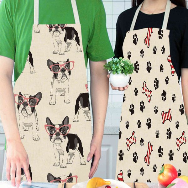 

apron cotton hemp creative animal dog 3d digital printing printable advertising