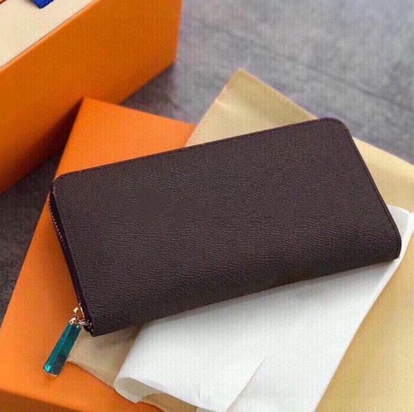

Designers Luxurys Bags Purses Men Women Wallet Classic Embossing Leather Brand Handbags Fashion Holders Wallets with Box, Brown