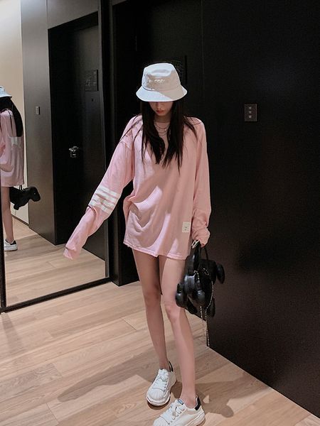 

tees t-shirt zhao chenchen cartoon printed sleeve women's thin super fire long t-shirt lower body missing sunscreen top, White