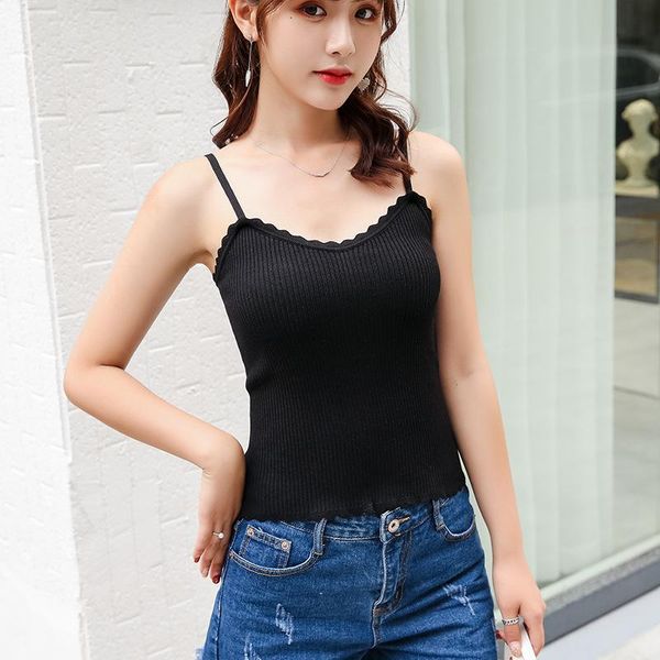 

women's tanks & camis gray22 women lace backless vest elegant lady summer fashion satin silk tank blouse female, White