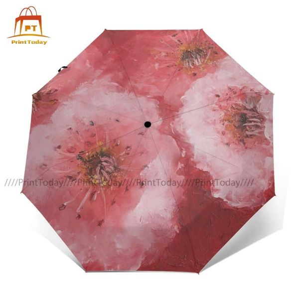 

umbrellas cherry umbrella charm portable painting outside uv protection automatic