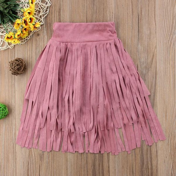

skirts 2-7t toddler kids baby girl skirt princess party wedding tassel velvet long sundress