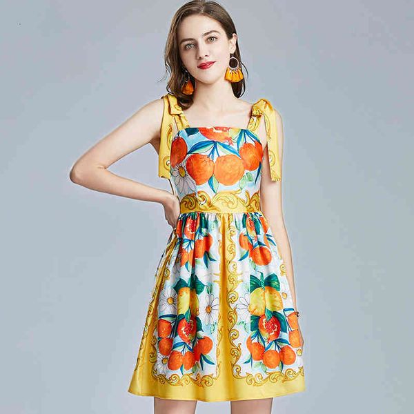 

casual dresses 2021 new floral print bow tie slim suspender mini dress women summer stylish lady sleeveless straight collar casual, Black;gray