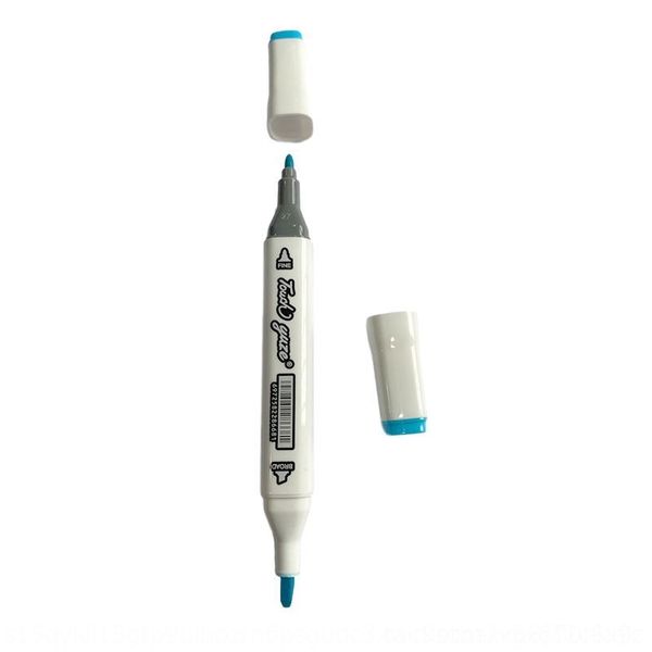 

DxB touch yuze marker set bulk oil-based water-based double head marker single 168 color painting pens student color pen, Black;red