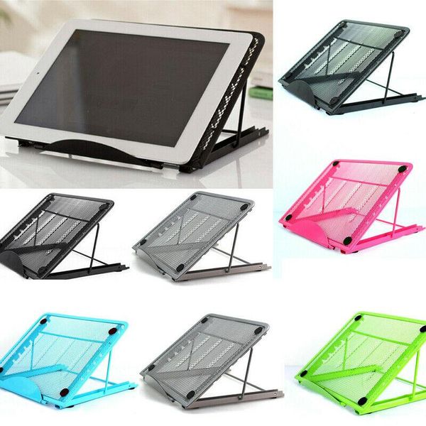 

adjustable lapstand folding portable mesh deskfor ipad holder office support cell phone mounts & holders