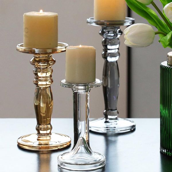 

glass candle holder for home decoration decorative handmade stand wedding decorations nordic ornament candlestick holders