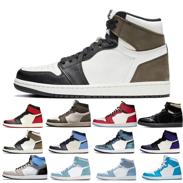 

2022l jumpman 1s basketball shoes men's turbo green unc dark mocha tie dye court purple bred toe cactus jack chicago obsidian shadow po