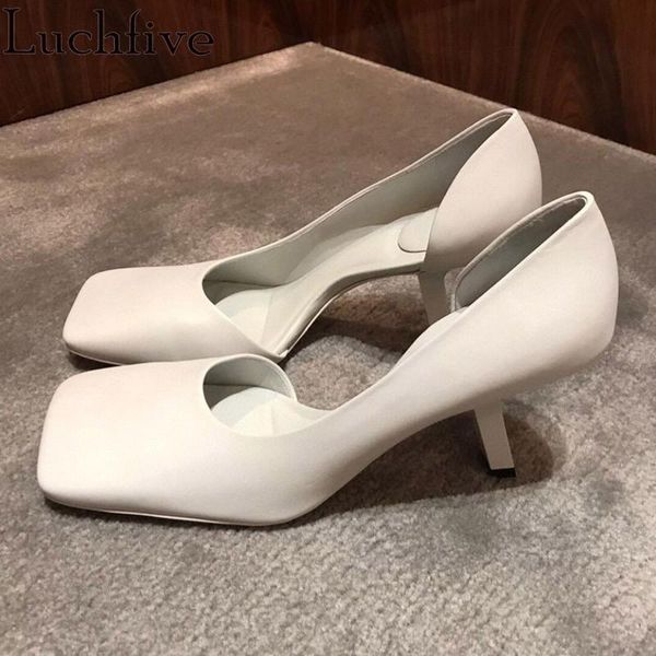 

dress shoes slim high heel woman black white pink nude genuine leather square toe rome sandals fashion mujer