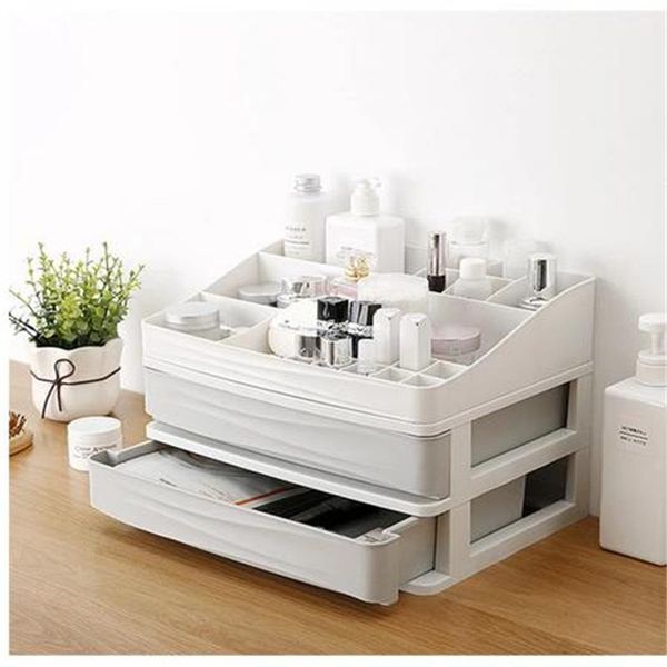

desksundries storage box makeup organizer cosmetic make up brush case home office bathroom boxes & bins