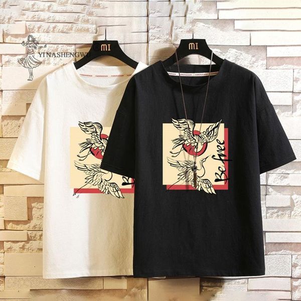 

cranet-shirts kimono japanese men short-sleeved embroidered japan harajuku short trouser asian yukata haori cardigan costumes ethnic clothin, Red
