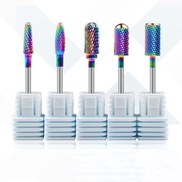 

professional equipment manicure heads drill bit nail grinder nails milling cutters sander tip abrasion resistant art1, Silver