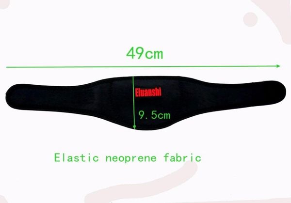 

massage self heating neck masseur pain belt body building universal fitness basketball sport accessories tape waist support, Black;gray