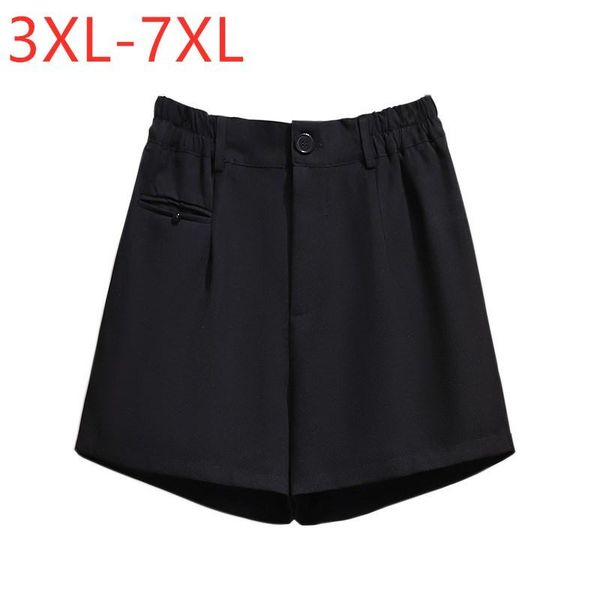 

women's shorts 2021 ladies summer plus size formal for women large loose official black wide leg 3xl 4xl 5xl 6xl 7xl, White;black