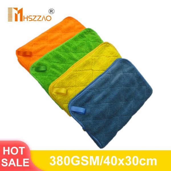 

car wash microfiber towel cleaning drying cloth hemming care detailing pet 40x30cm