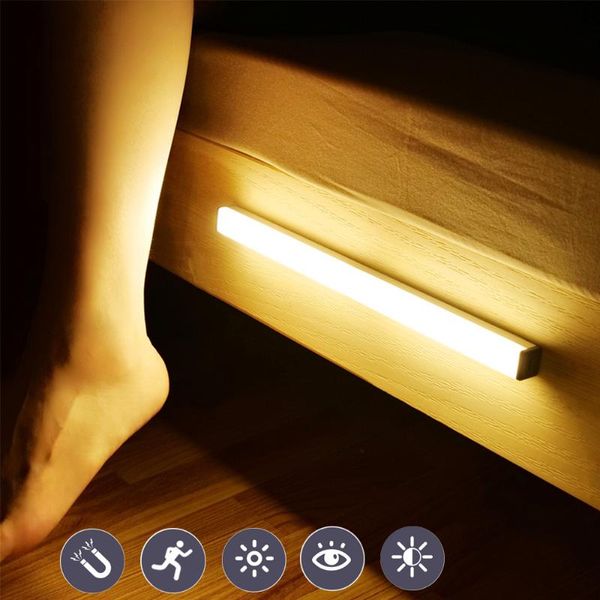 Emergency Lights 15/21/30CM Portable LED Lamps USB Rechargeable Power Bar Light Wall Mounted Stairs Security Night
