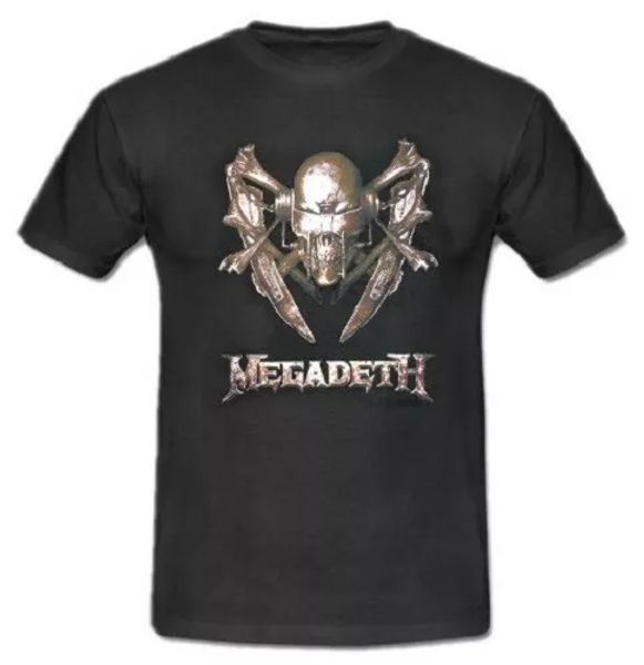 

t-shirt megadeth shirt rock band registered and approved music shirt, White;black