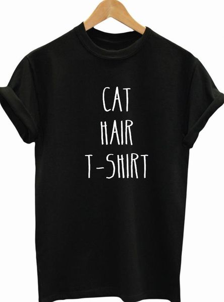 

cat hair print men tshirts mens cotton casual funny for lady tee hipster yong wear drop ship tumblr, White;black