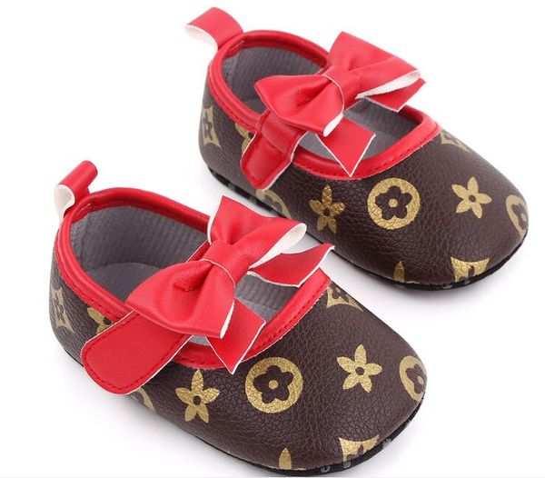 Neue Erste Wanderer Designer Luxus Schmetterling Knoten Prinzessin Schuhe Für Baby Mädchen Weiche Sohlen Wohnungen Mokassins Kleinkind Krippe