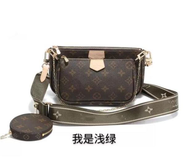 

518 gglvlouisvittonyslvutton women/men bags multi pochette accessories famous designer handbags fashion crossb, Red;black