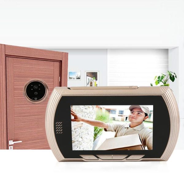 

doorbells 4.3 inch lcd color screen digital doorbell smart electronic peephole night vision door video camera viewer outdoor be