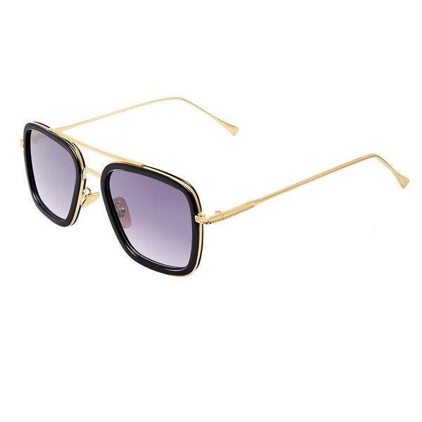 

sunglasses casual luxury metal bracket glasses polarized driving men and women brand designer multi-color gradient co, White;black