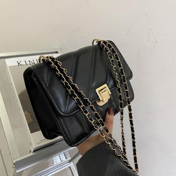 

waist bags solid color high-quality pu leather flap crossbody bag for women 2021 brand designer luxury shoulder handbag and purses