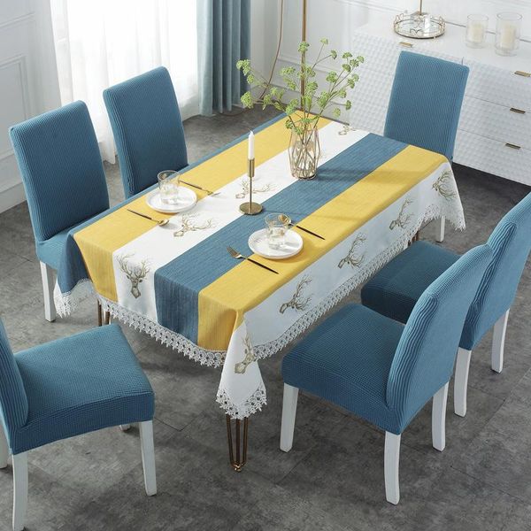 

table cloth linen tablecloth upscale el picnic rectangular covers wedding home dining tea decoration lace tassel