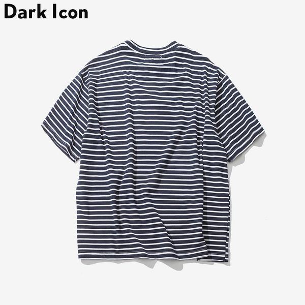 

factory9xyv sleeve shirt rose t embroidery short striped mens summer hi-street oversized hip hop tshirt cotton tee shirts, White;black