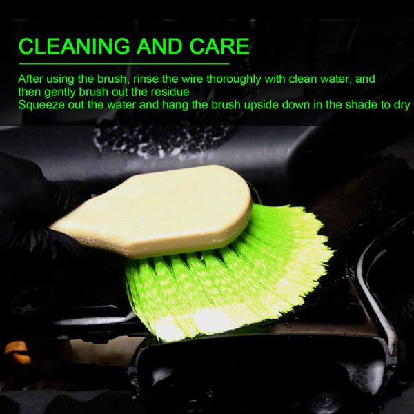 

car wheel wash brush pp plastic handle vehicle cleaning rims tire washing auto body multi-use sponge