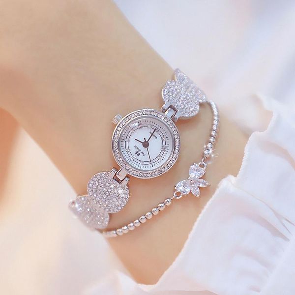 

wristwatches fashion gold women watches ladies watch waterproof stainless steel dress relogios femininos 2021, Slivery;brown