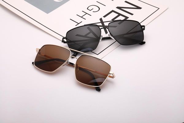 

sunglasses summer men polarized classic metal frame sunglass uv safety driving shading glasses, White;black