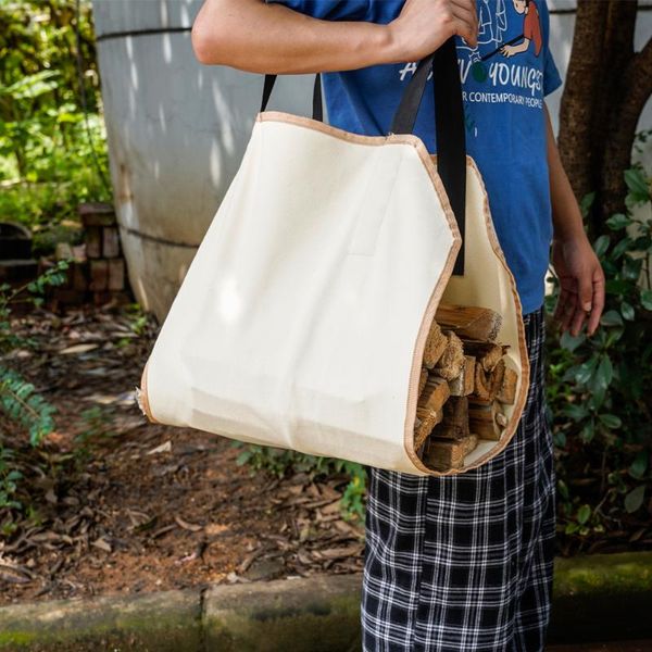 

storage bags est firewood bag portable transportation large capacity canvas