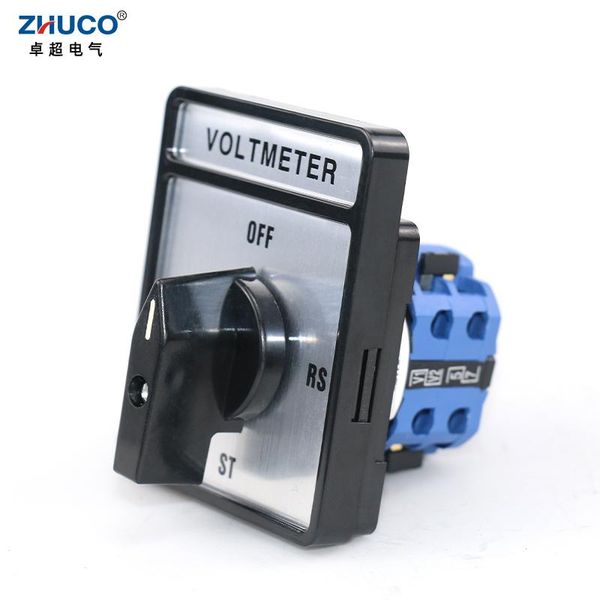 

smart home control zhuco szw26/lw26-20/2v 20a 660v two pole voltmeter manual knob universal changeover cam switch